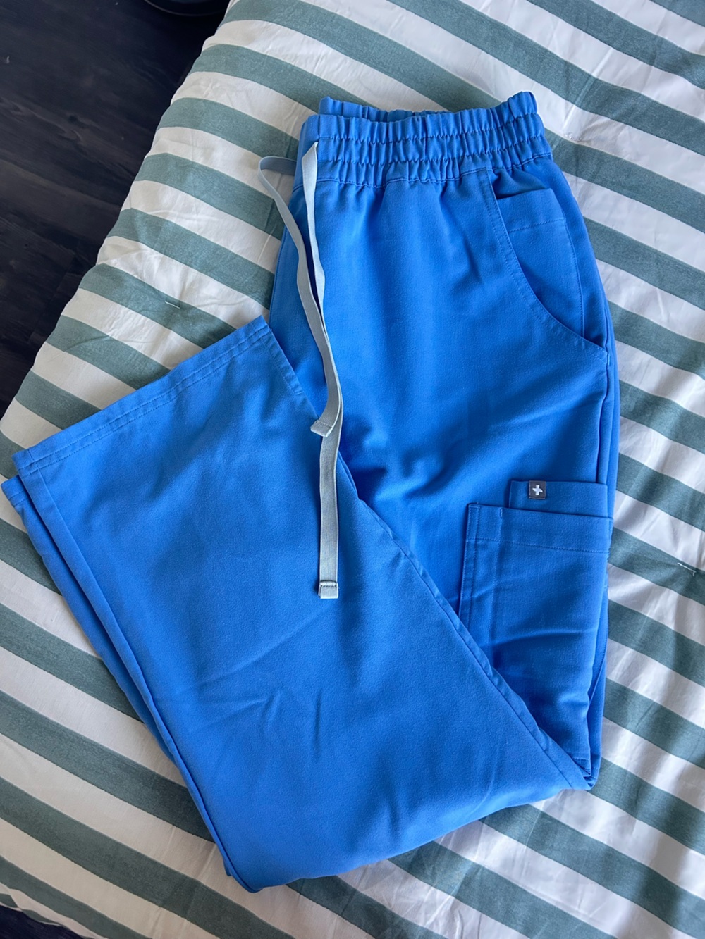 Figs Royal Blue Jogger-Style Scrub Pants